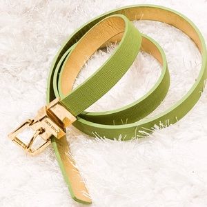 Authentic Michael Kors bright green belt New